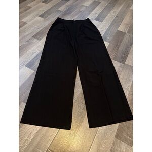 Stradivarius Classic Black Wide-Leg Trousers